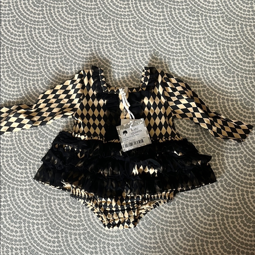 Kate Quinn Black and Cream Harlequin Bubble